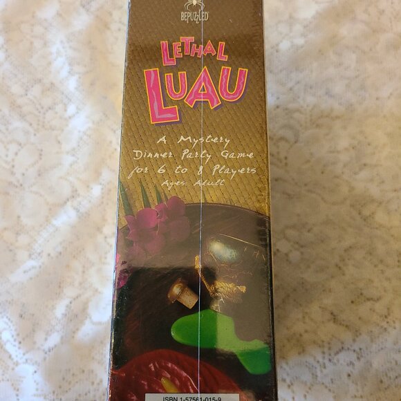 MURDER MYSTERY DINNER PARTY LETHAL BOARD GAME BY UNIVERSITY GAMES VTG 2003 - Picture 2 of 9